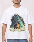 Mockup Boxy Heavyweight Tee White male close-up 02