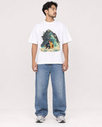 Mockup Boxy Heavyweight Tee White male full-body 02