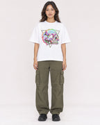 Mockup Boxy Heavyweight Tee White female full-body 02
