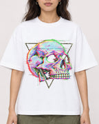 Mockup Boxy Heavyweight Tee White female close-up 02