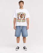 Mockup Boxy Heavyweight Tee White male full-body 08