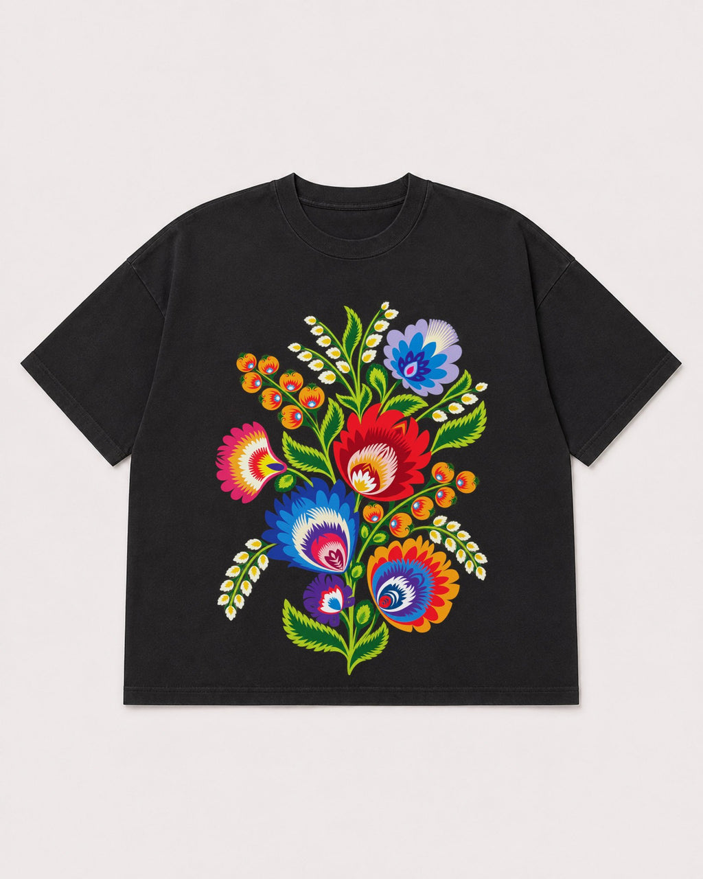 Mockup Boxy Heavyweight Tee Black product