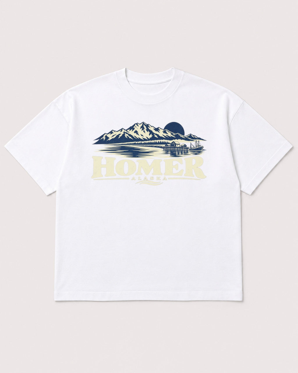 Mockup Boxy Heavyweight Tee White product