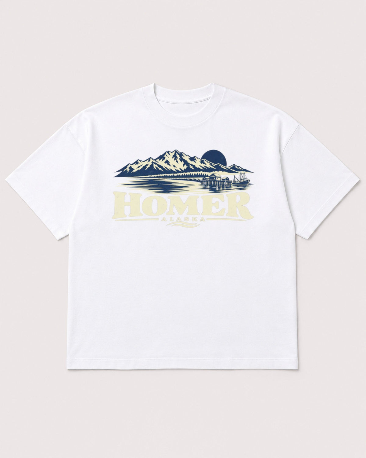 Mockup Boxy Heavyweight Tee White product