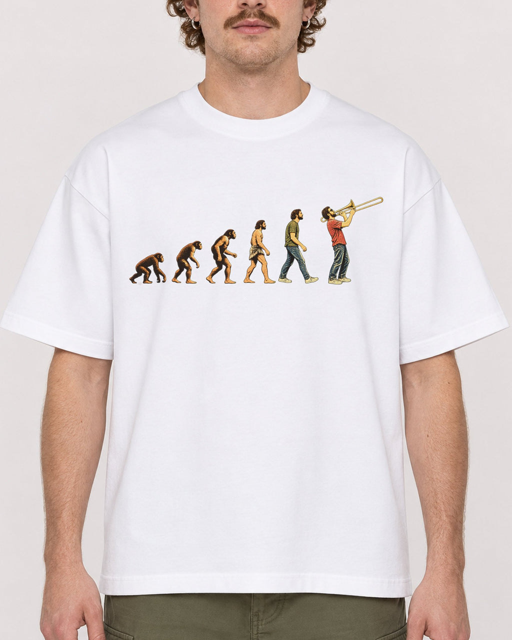Mockup Boxy Heavyweight Tee White male close-up 09