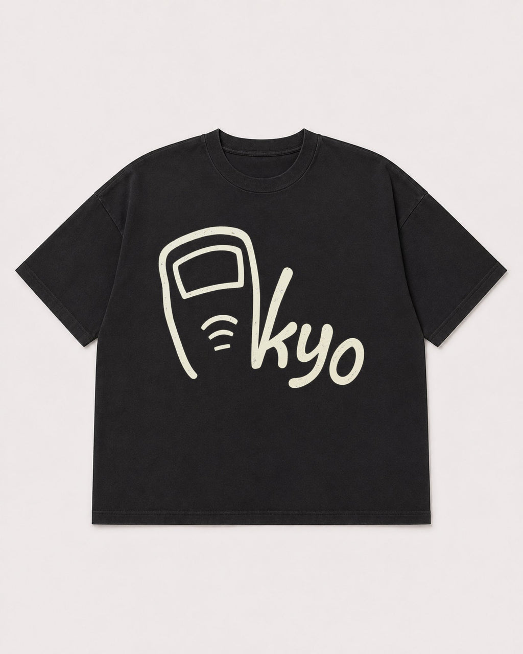 Mockup Boxy Heavyweight Tee Black product