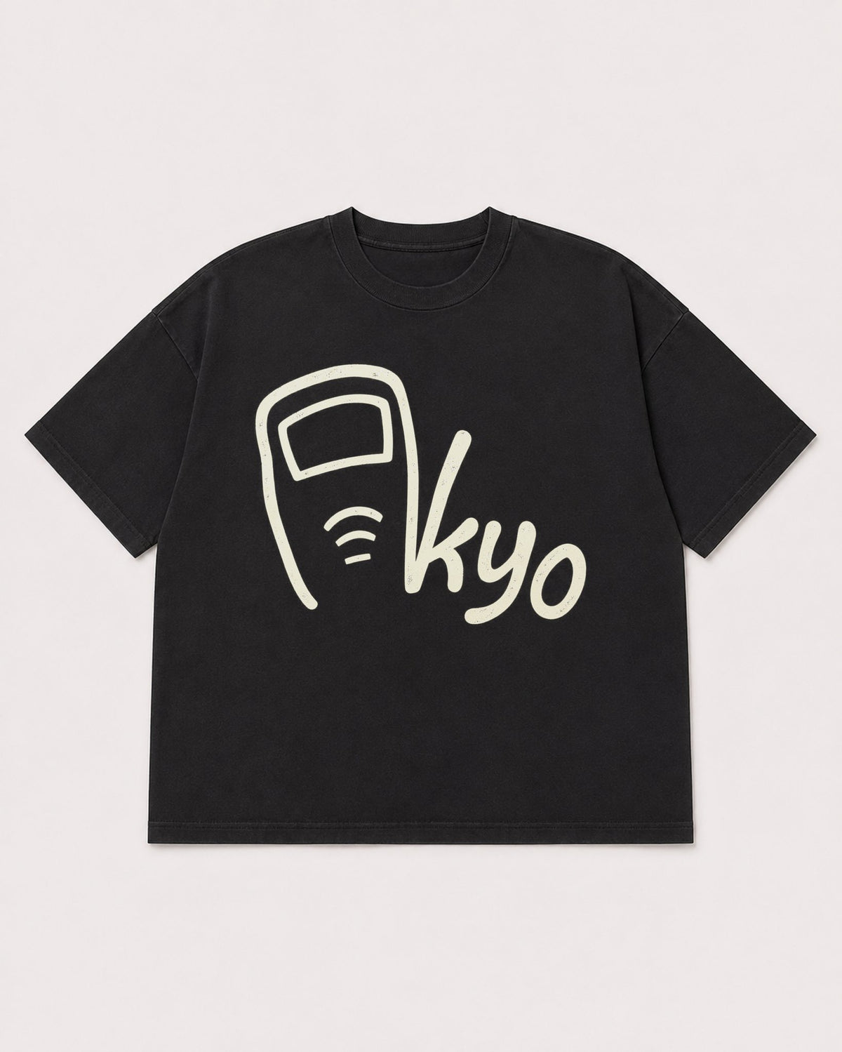Mockup Boxy Heavyweight Tee Black product