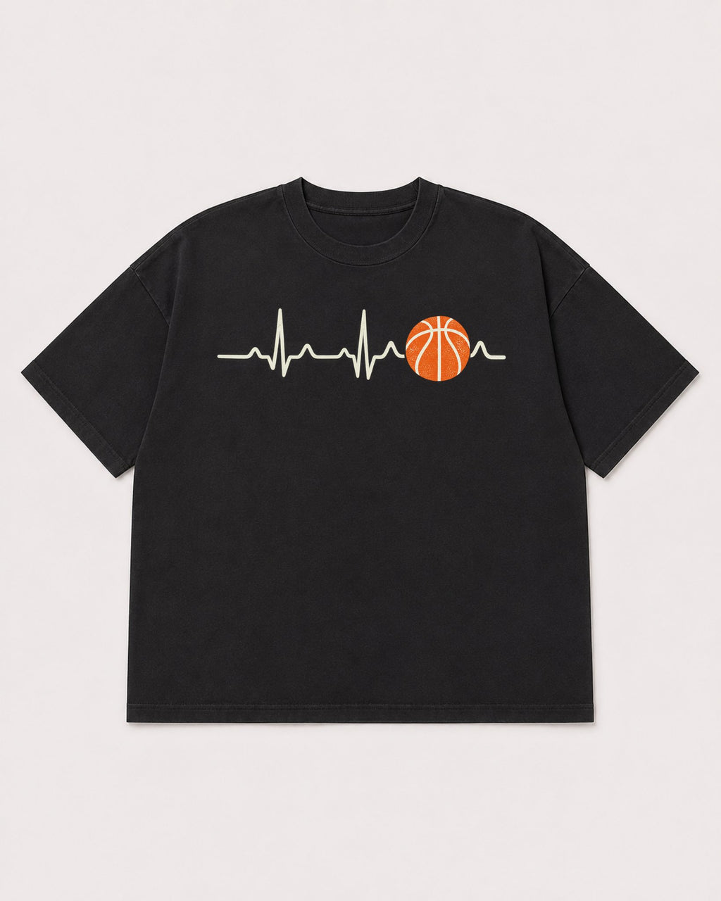 Mockup Boxy Heavyweight Tee Black product