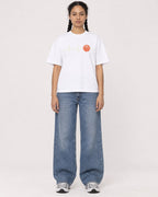 Mockup Boxy Heavyweight Tee White female full-body 50