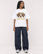 Mockup Boxy Heavyweight Tee White female full-body 04
