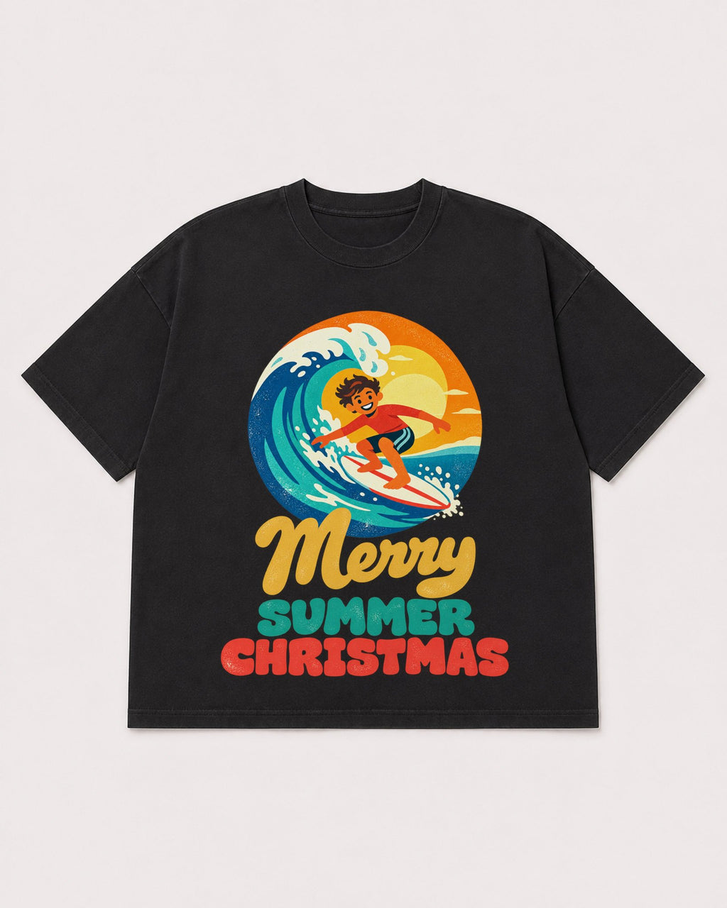 Mockup Boxy Heavyweight Tee Black product
