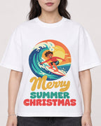 Mockup Boxy Heavyweight Tee White female close-up 03