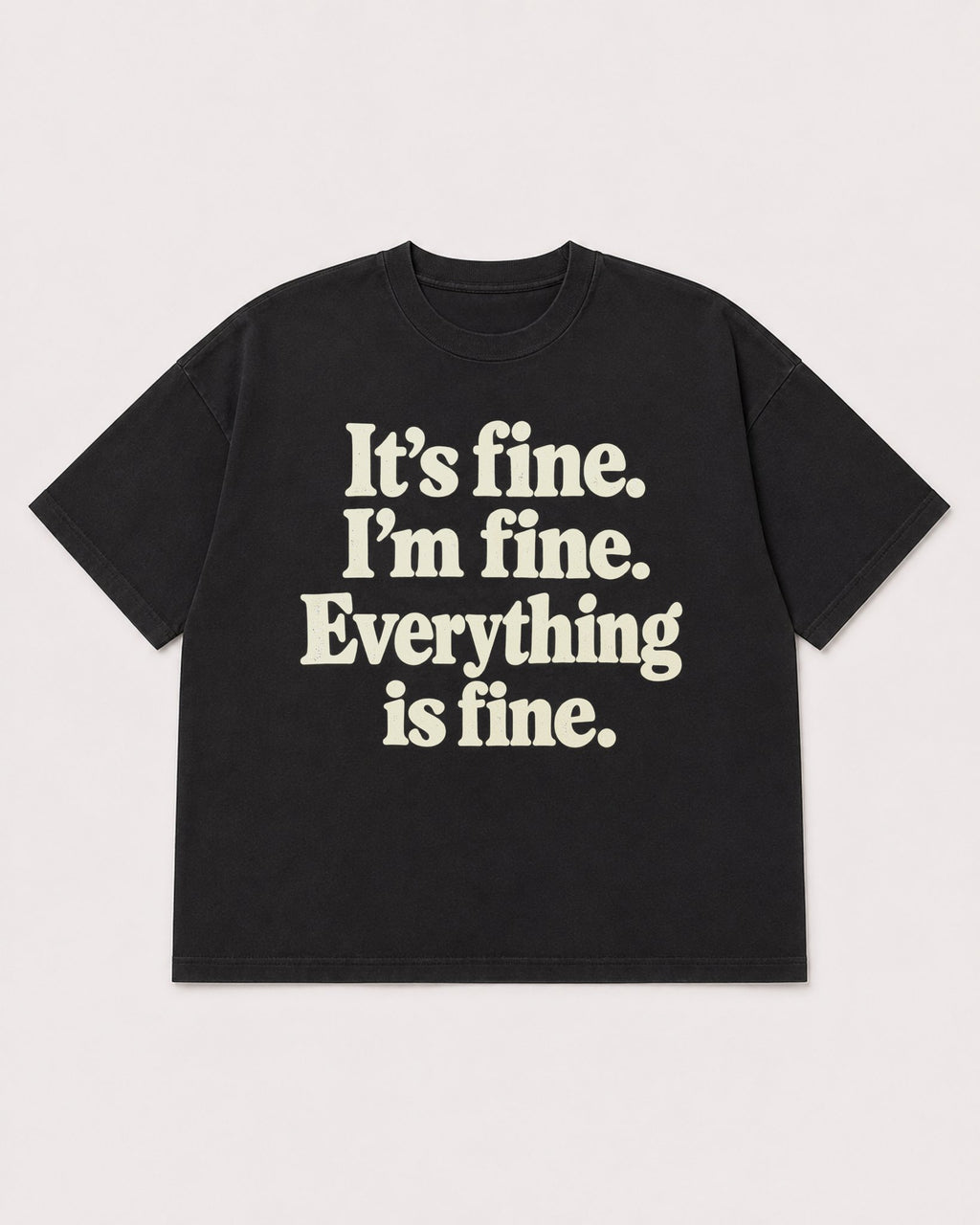 Mockup Boxy Heavyweight Tee Black product