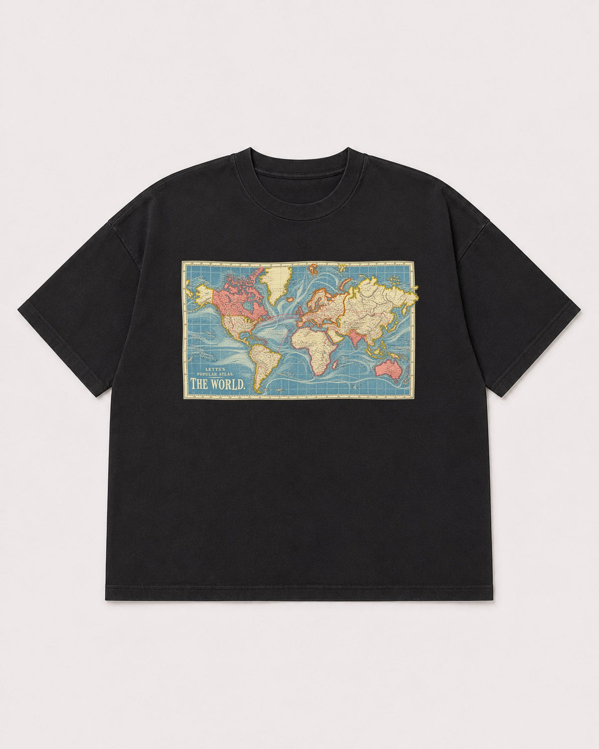 Mockup Boxy Heavyweight Tee Black product