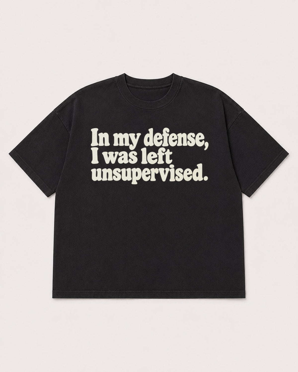 Mockup Boxy Heavyweight Tee Black product