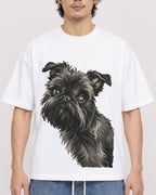 Mockup Boxy Heavyweight Tee White male close-up 03