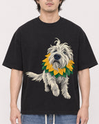 Mockup Boxy Heavyweight Tee Black male close-up 03