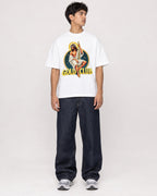 Mockup Boxy Heavyweight Tee White male full-body 46