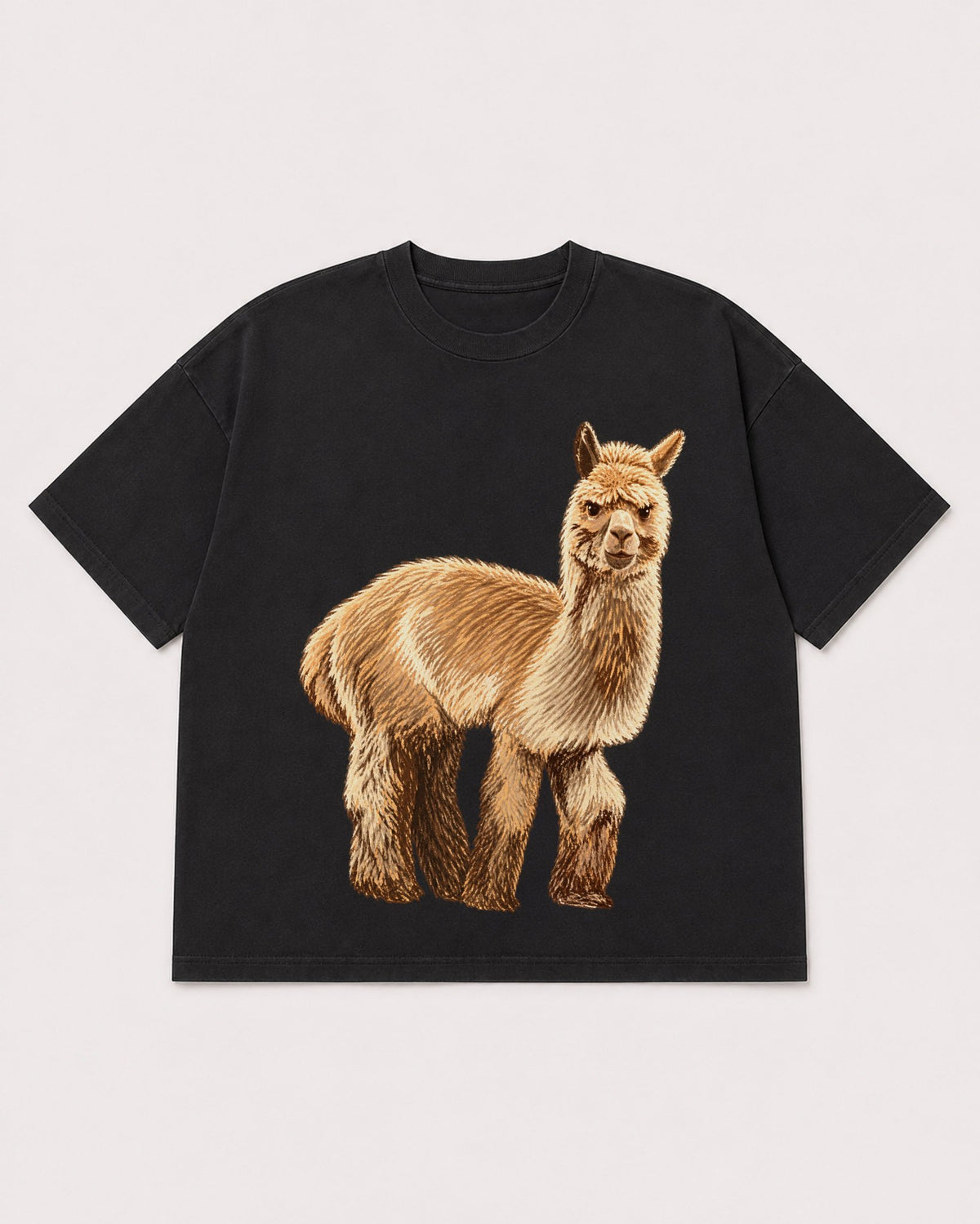 Mockup Boxy Heavyweight Tee Black product