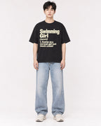 Mockup Boxy Heavyweight Tee Black male full-body 01
