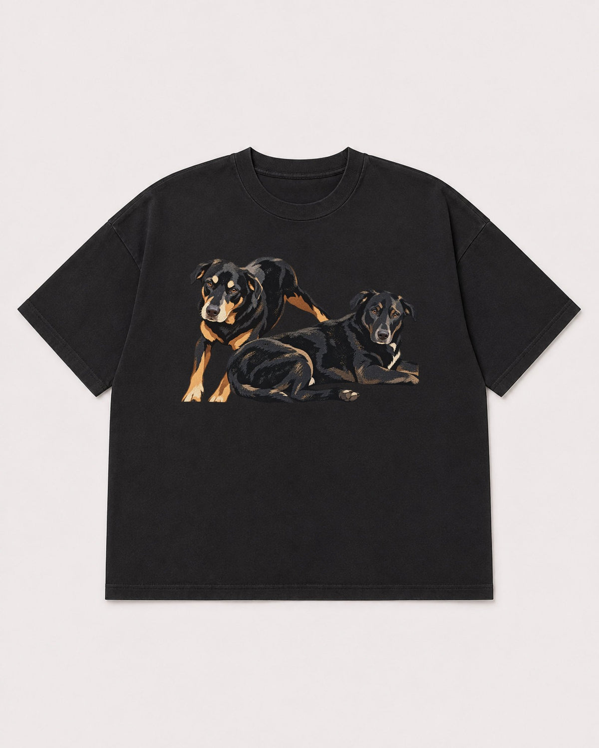 Mockup Boxy Heavyweight Tee Black product