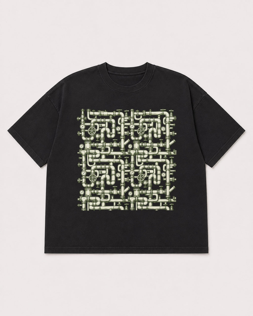 Mockup Boxy Heavyweight Tee Black product