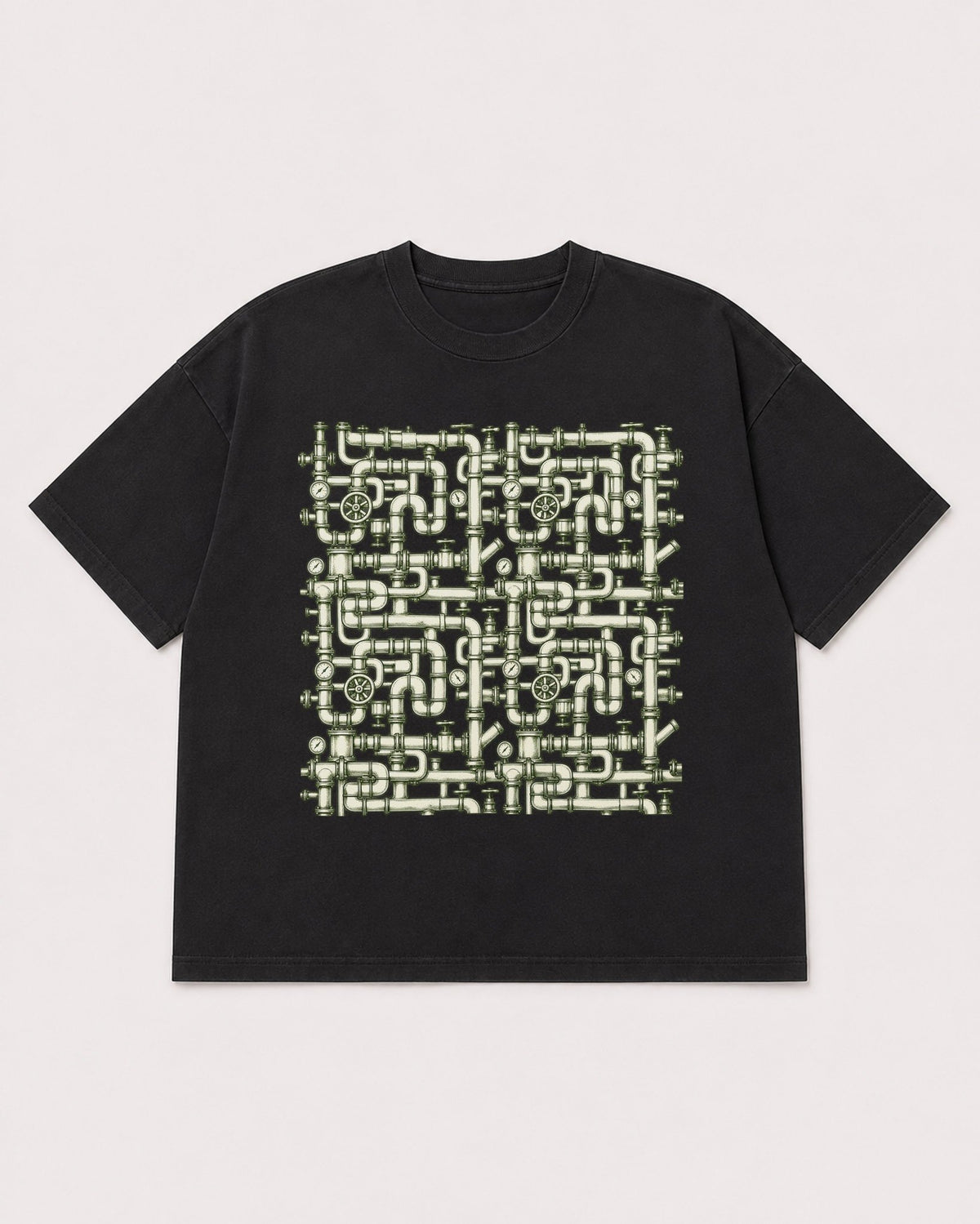 Mockup Boxy Heavyweight Tee Black product