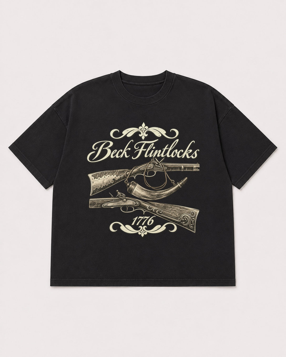 Mockup Boxy Heavyweight Tee Black product