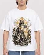 Mockup Boxy Heavyweight Tee White male close-up 03
