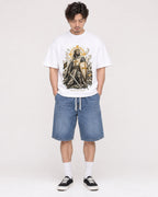 Mockup Boxy Heavyweight Tee White male full-body 03