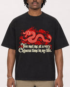 Mockup Boxy Heavyweight Tee Black male close-up 04
