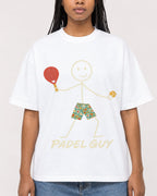 Mockup Boxy Heavyweight Tee White female close-up 45