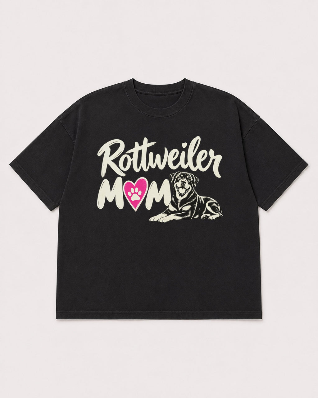 Mockup Boxy Heavyweight Tee Black product