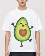 Mockup Boxy Heavyweight Tee White male close-up 21
