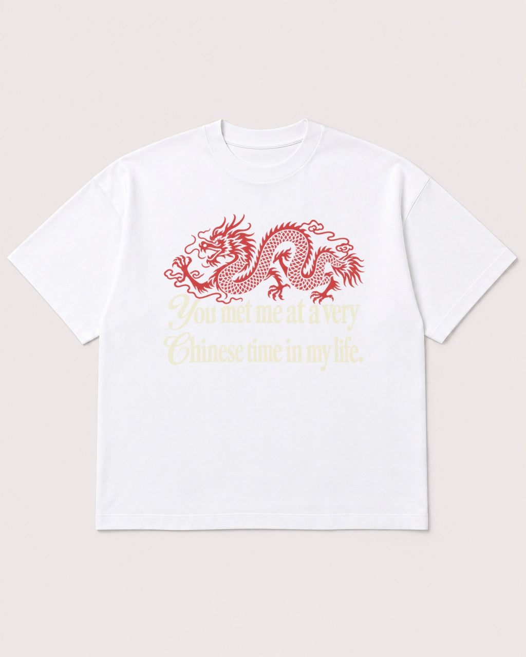Mockup Boxy Heavyweight Tee White product