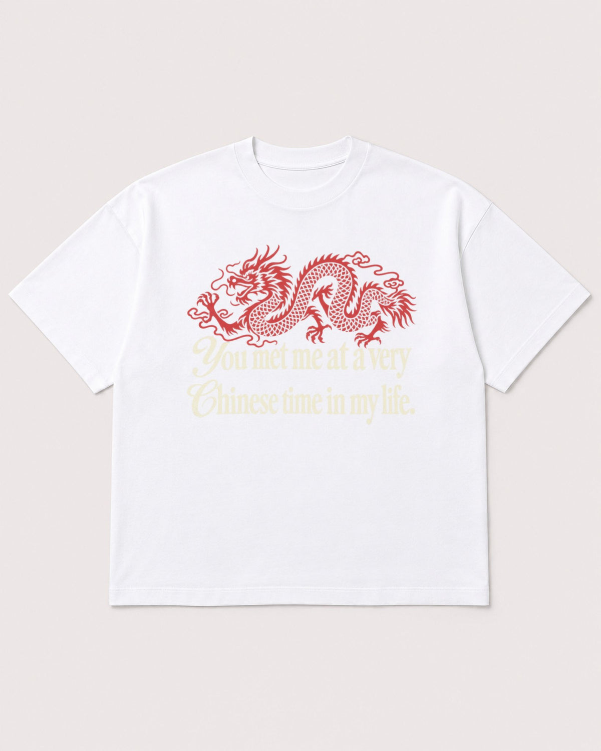 Mockup Boxy Heavyweight Tee White product