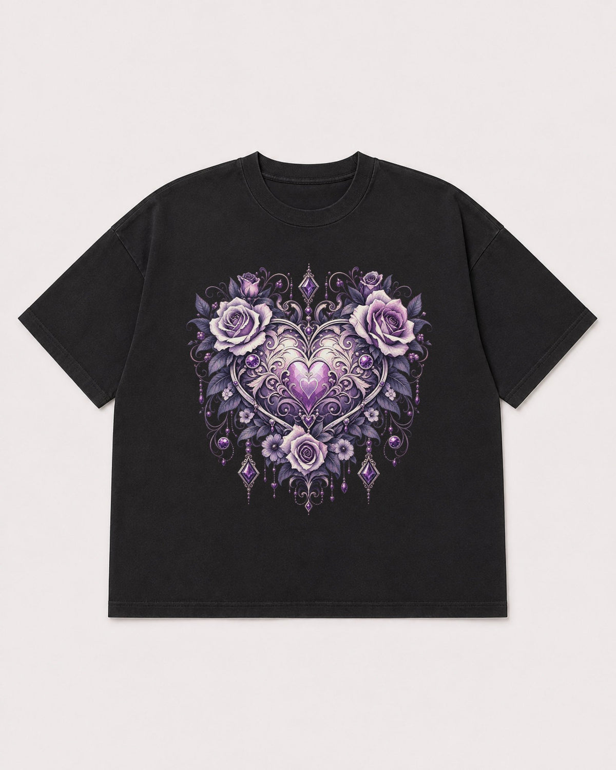 Mockup Boxy Heavyweight Tee Black product