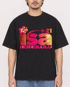 Mockup Boxy Heavyweight Tee Black male close-up 02