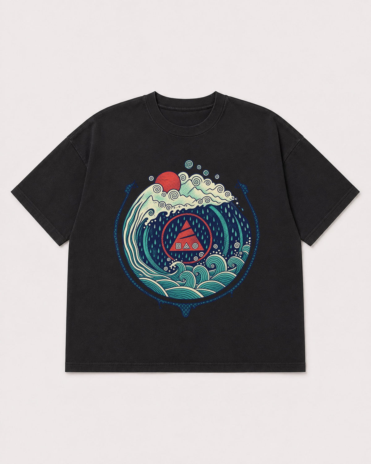Mockup Boxy Heavyweight Tee Black product
