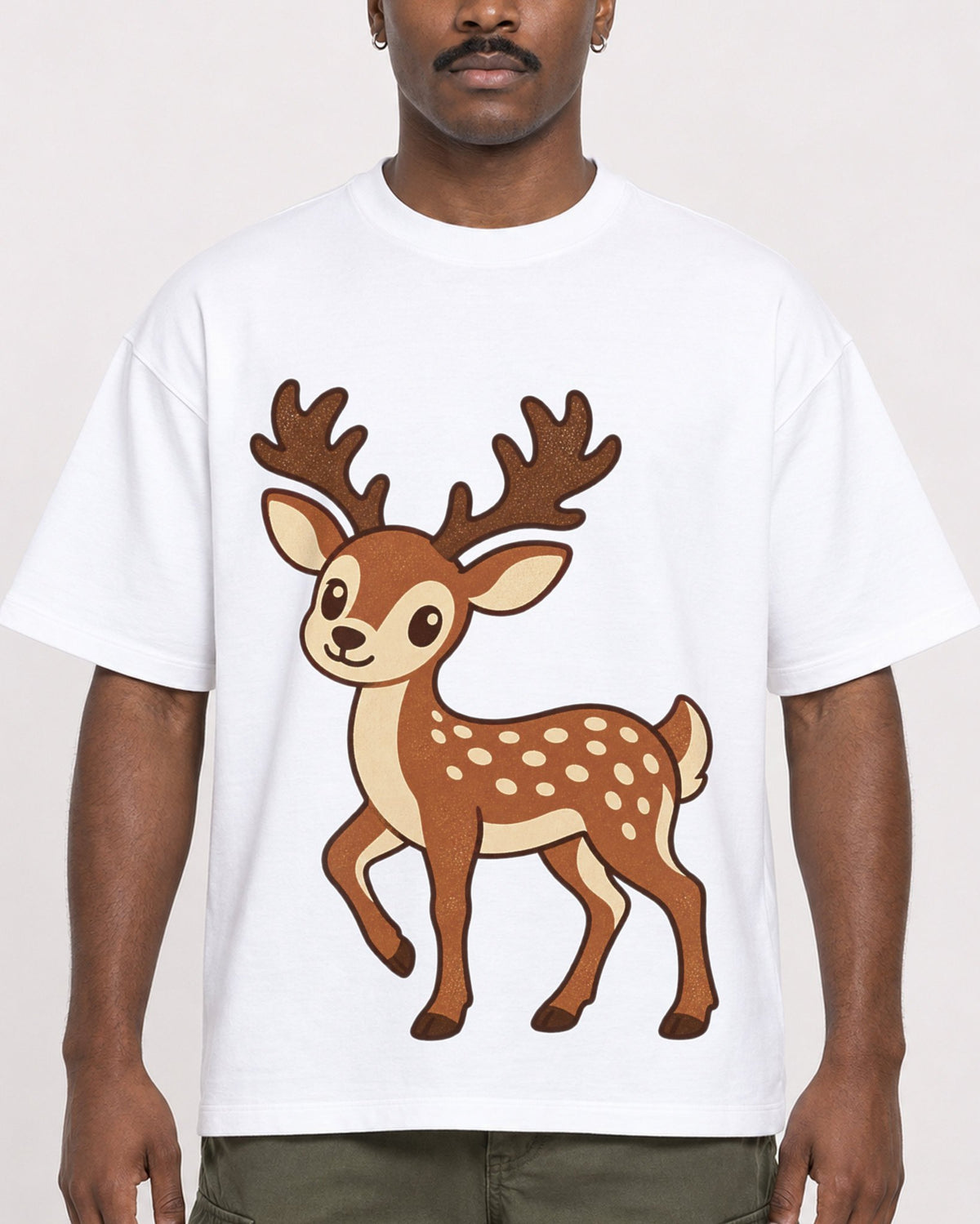 Mockup Boxy Heavyweight Tee White male close-up 14