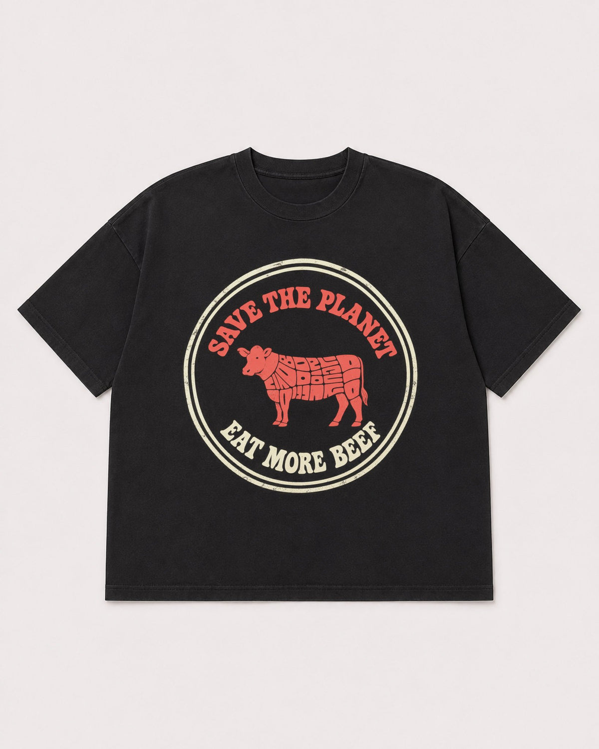 Mockup Boxy Heavyweight Tee Black product