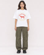 Mockup Boxy Heavyweight Tee White female full-body 02