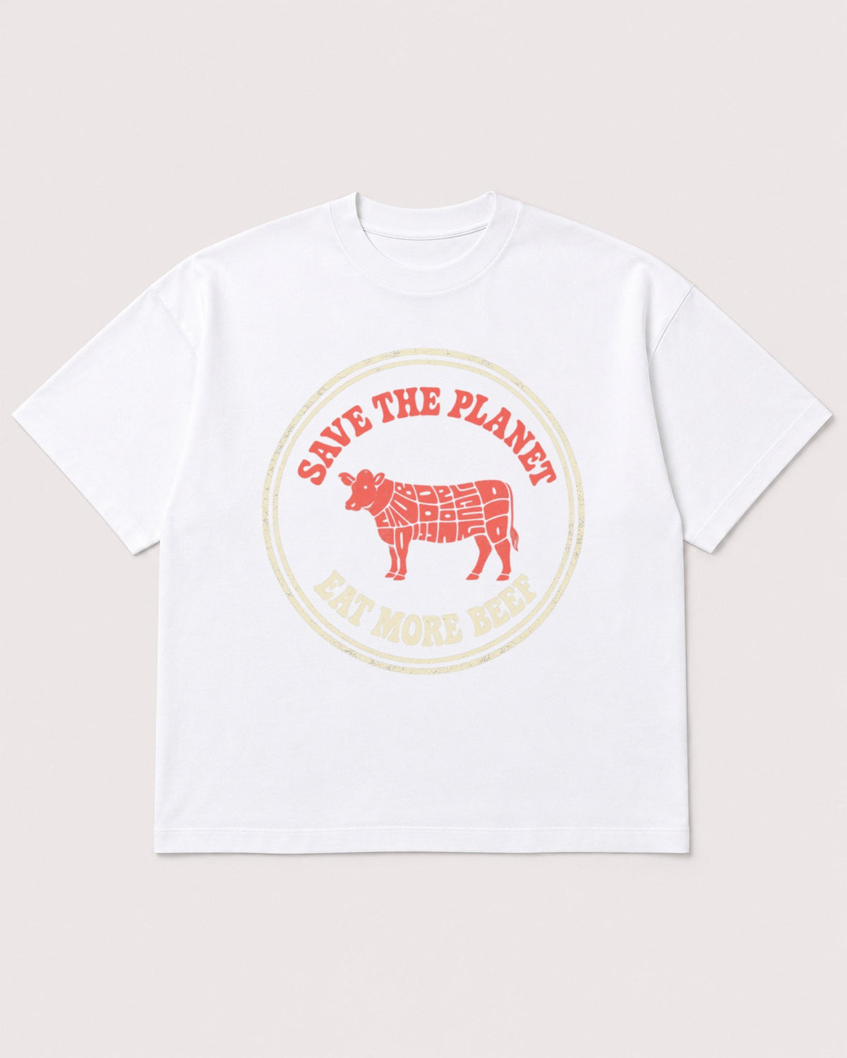 Mockup Boxy Heavyweight Tee White product