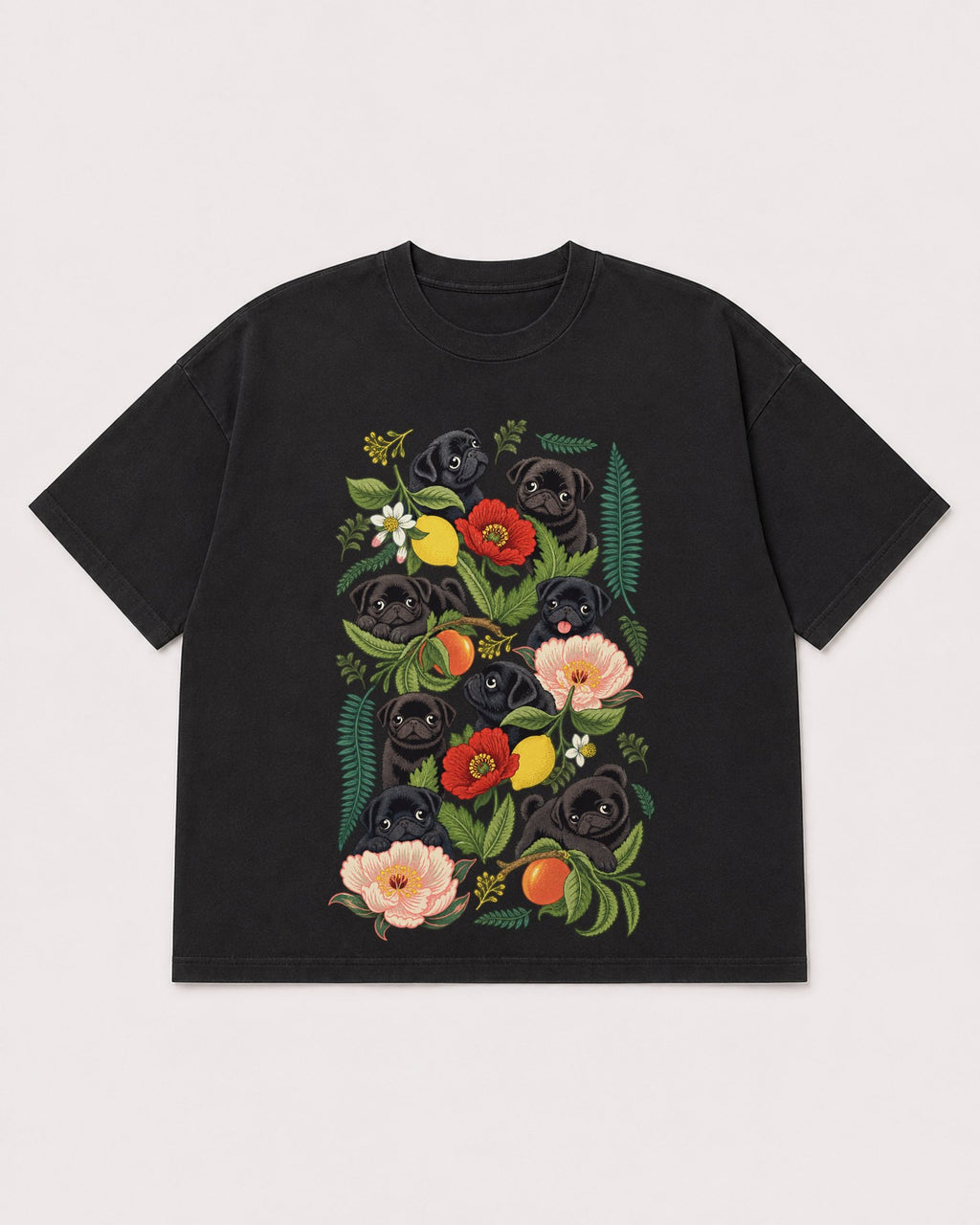 Mockup Boxy Heavyweight Tee Black product