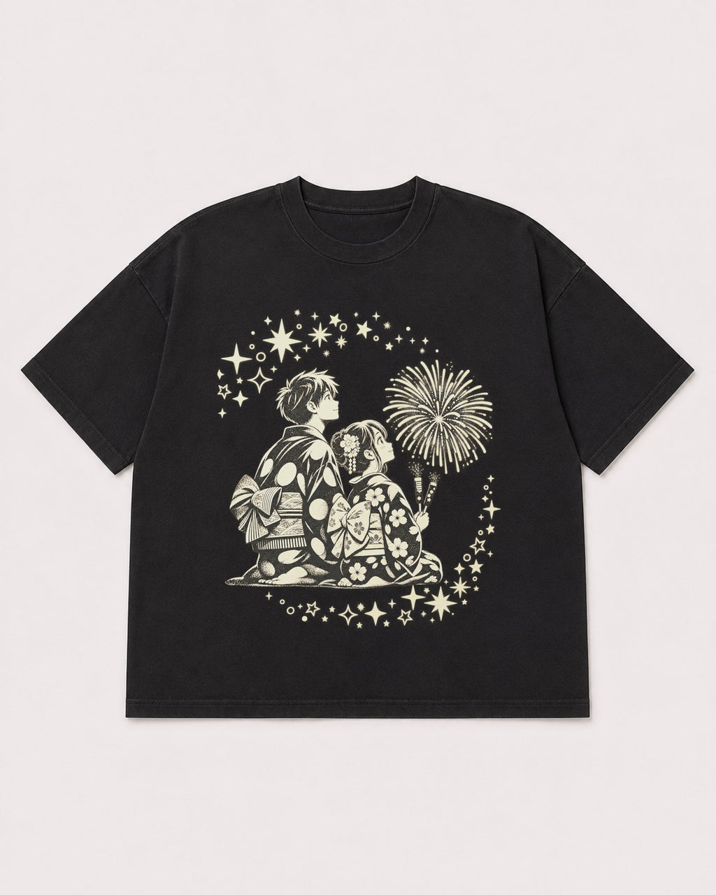 Mockup Boxy Heavyweight Tee Black product