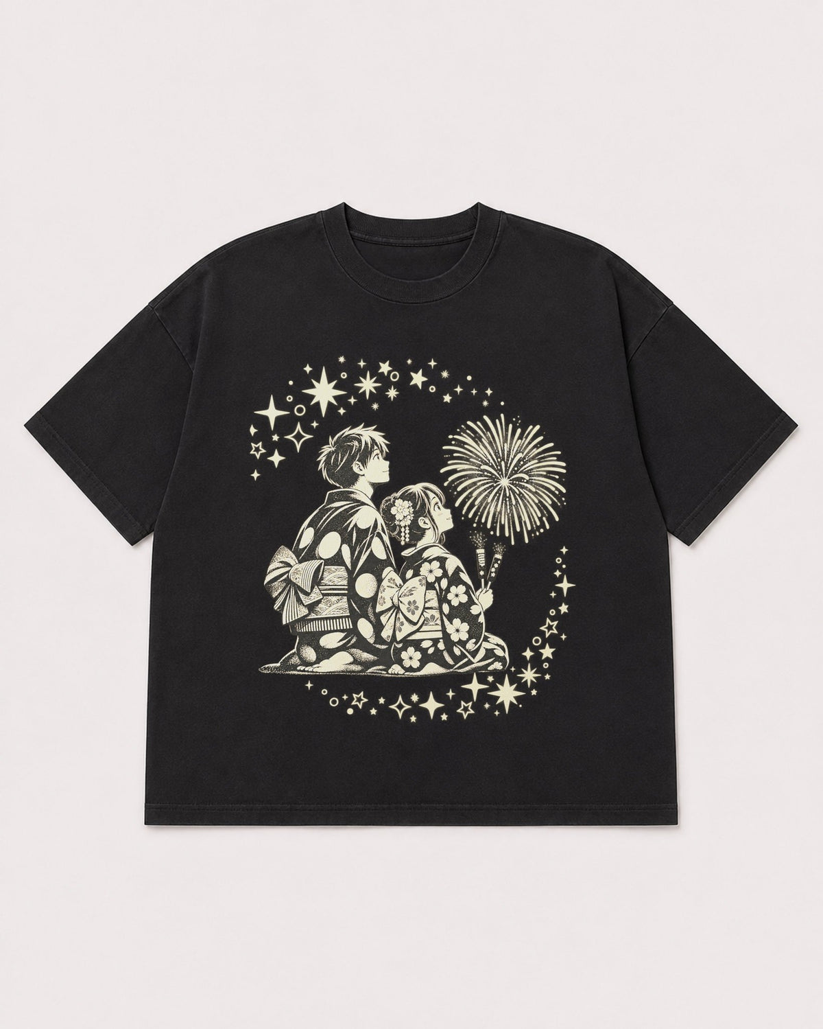 Mockup Boxy Heavyweight Tee Black product