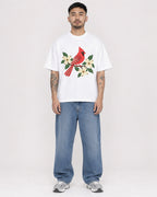 Mockup Boxy Heavyweight Tee White male full-body 12
