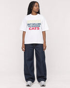 Mockup Boxy Heavyweight Tee White female full-body 04