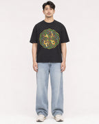 Mockup Boxy Heavyweight Tee Black male full-body 13
