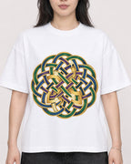 Mockup Boxy Heavyweight Tee White female close-up 13